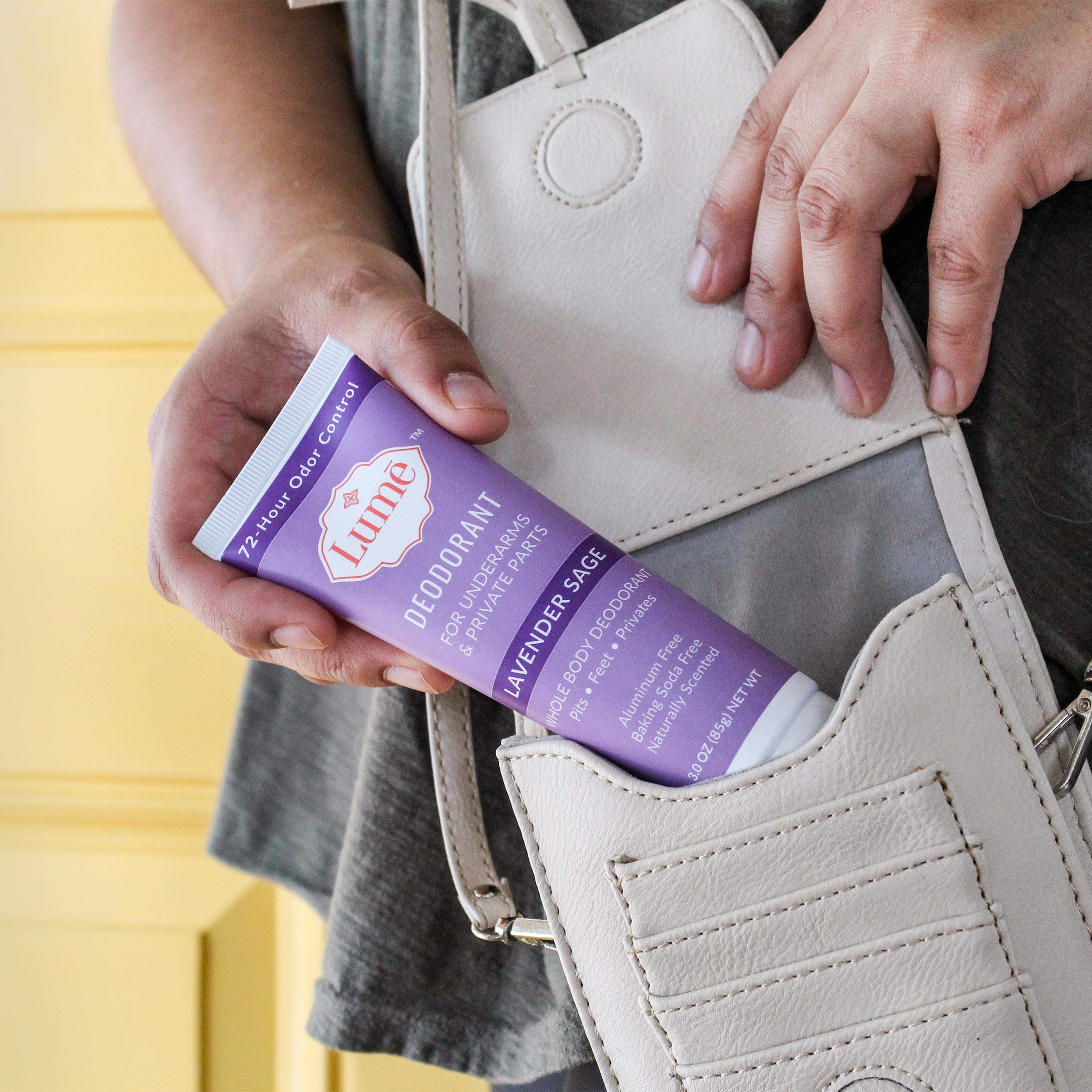 Lume Natural Deodorant Underarms and Private Parts Aluminum Free