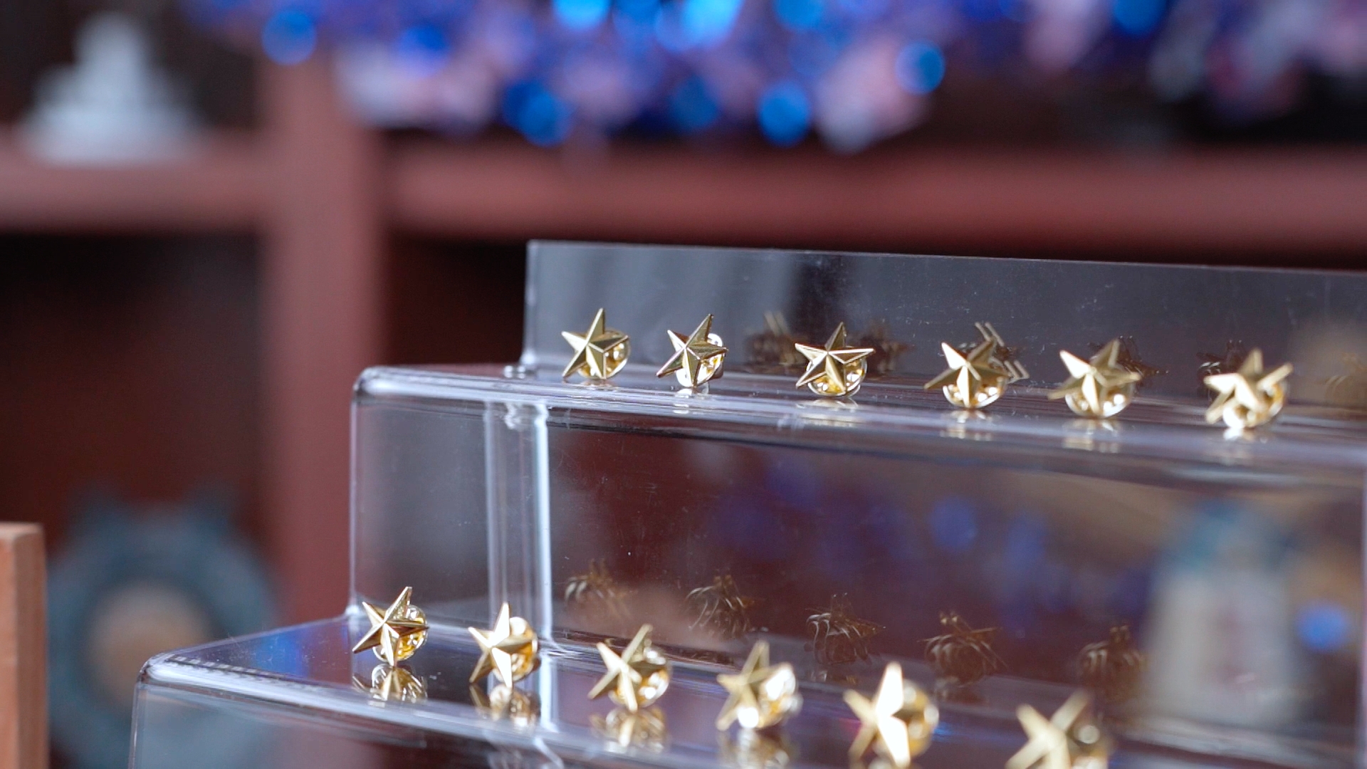 SANNIDHI 12pcs Star Badge Lapel Pins - Gold Star Military Pins For Hats, Bags, Clothes & Decor