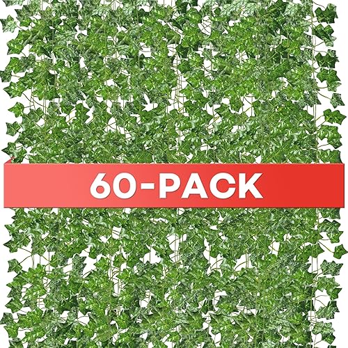 Alotiki Fake Vines, 60 Pack 420 Feet Artificial Ivy Garland