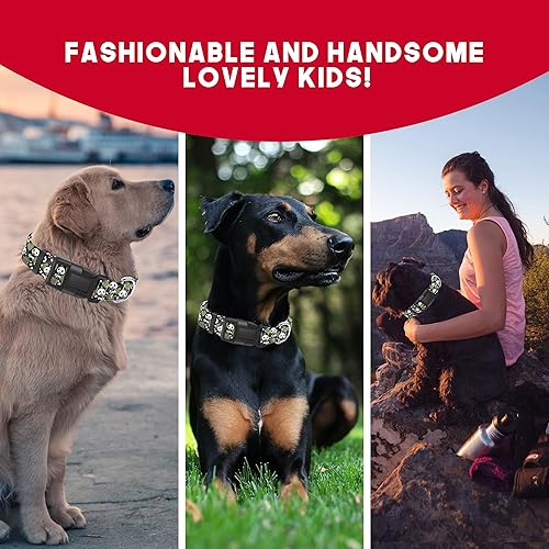 Miniatura 6 de Collar de perro con patrón de panda de bambú, bonito collar transpirable para cachorros para niños y niñas con hebilla de seguridad, collar suave