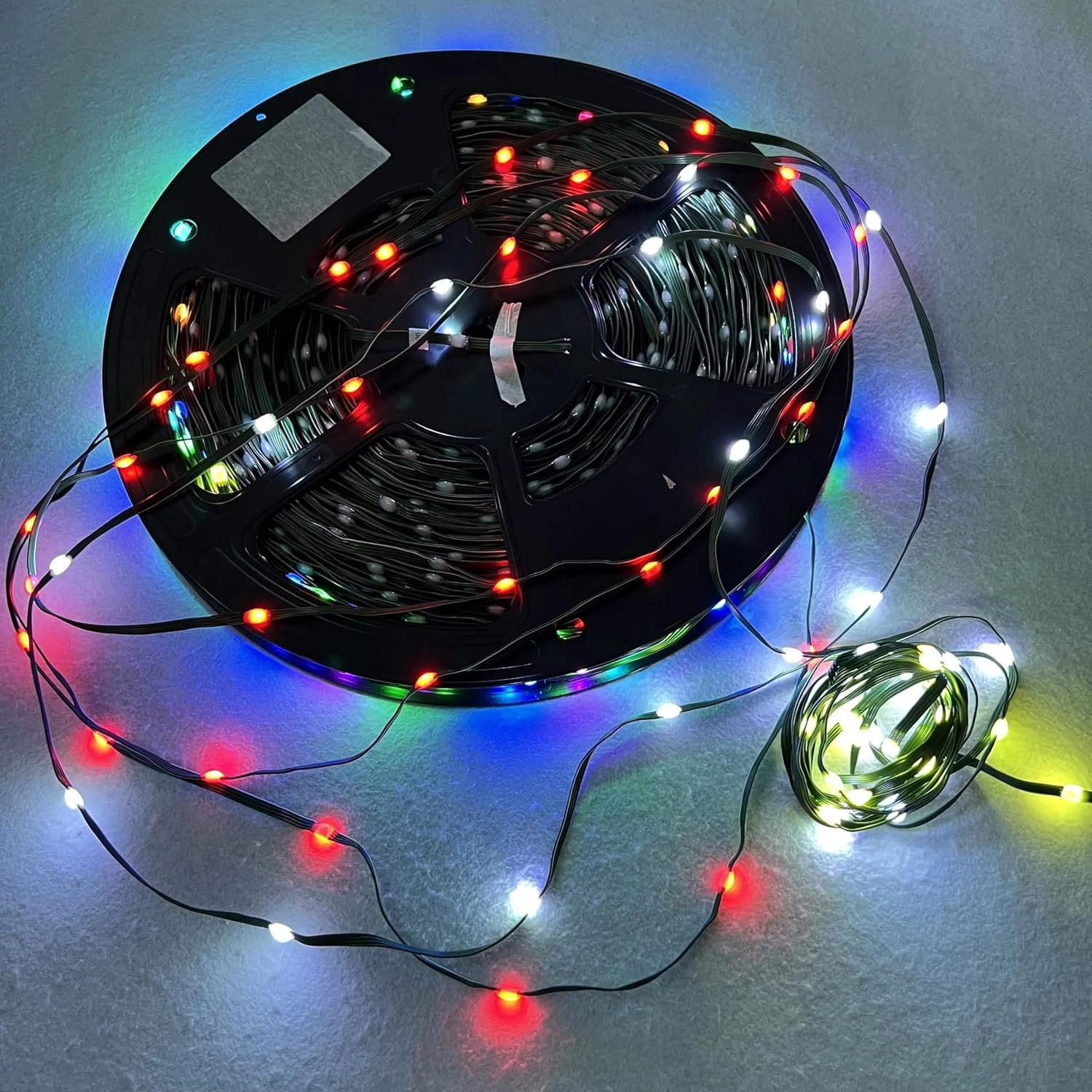 DC24V 1000個 SK6812/WS2811 LED ペブルシード ピクセルストリングライト RGB アドレス指定可能 フルカ