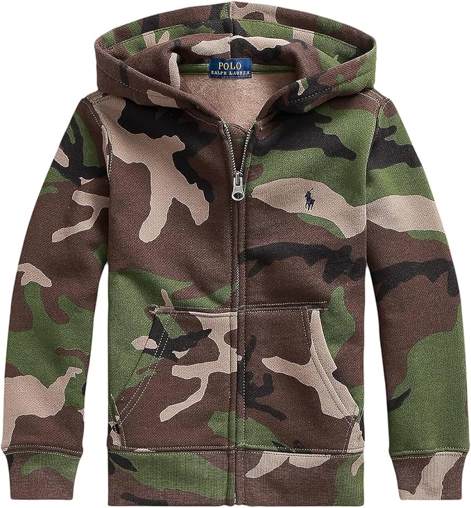 POLO RALPH LAUREN Boy's Camo Fleece Full Zip Hoodie (Little Kids POLO RALPH LAUREN Boy's Camo Fleece Full Zip Hoodie (Little Kids