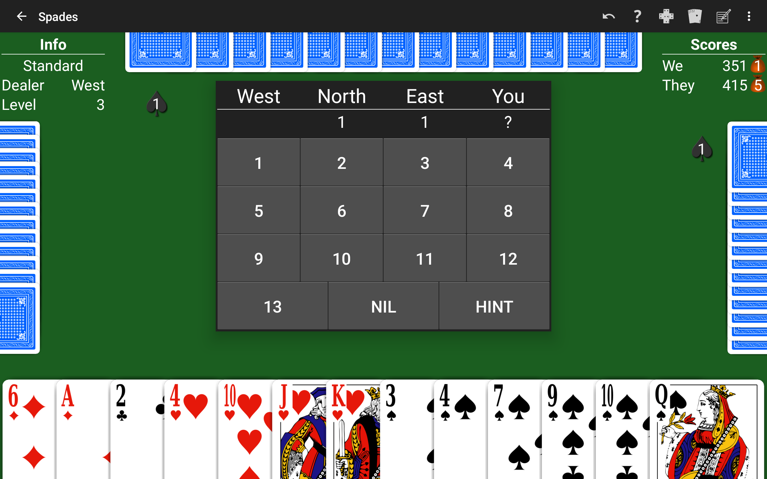 Spades by for Android