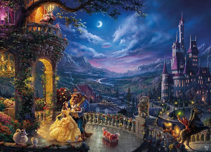 Disney(ディズニー)Beauty and the Beast &#39;&#39;Falling in Love&#39;&#39; Puzzle by Thomas Kinkade　美女と野獣パズル750ピース [並行輸入品] Amazon.co.jp: Disney(ディズニー)Beauty and the Beast