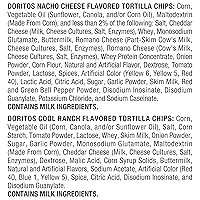 Vista 5 de Doritos Mezcla (queso nacho y rancho fresco), 1 onza (paquete de 10)