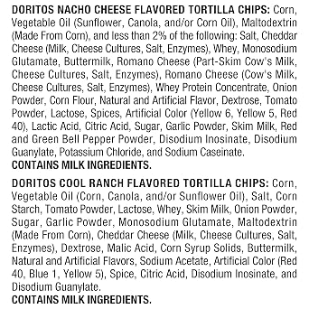 Doritos Mix (Nacho Cheese and Cool Ranch),1 Ounce (Pack of 10)