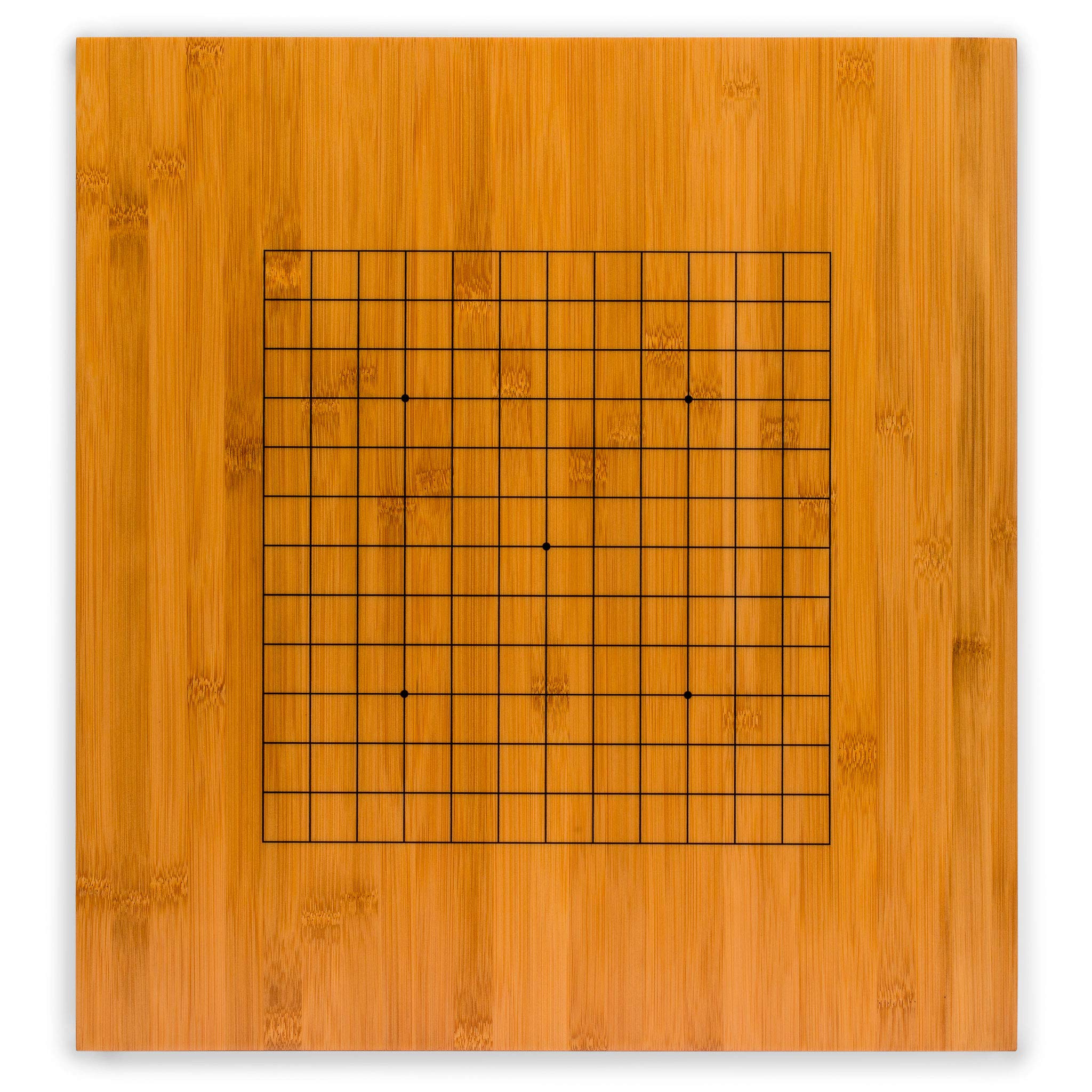 Yellow Mountain Imports Bamboo 0.8-Inch Reversible 19x19 / 13x13 Go Game Set Board with Double Convex Korean Hardened Glass Paduk Go Stones and Jujube Bowls - Image 7