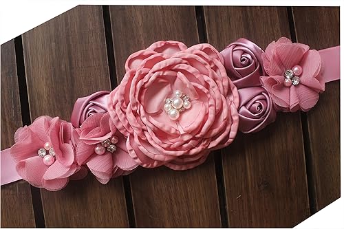 Miniatura 5 de Nania Flores materniry sash baby shower embarazo cinturones para mamá