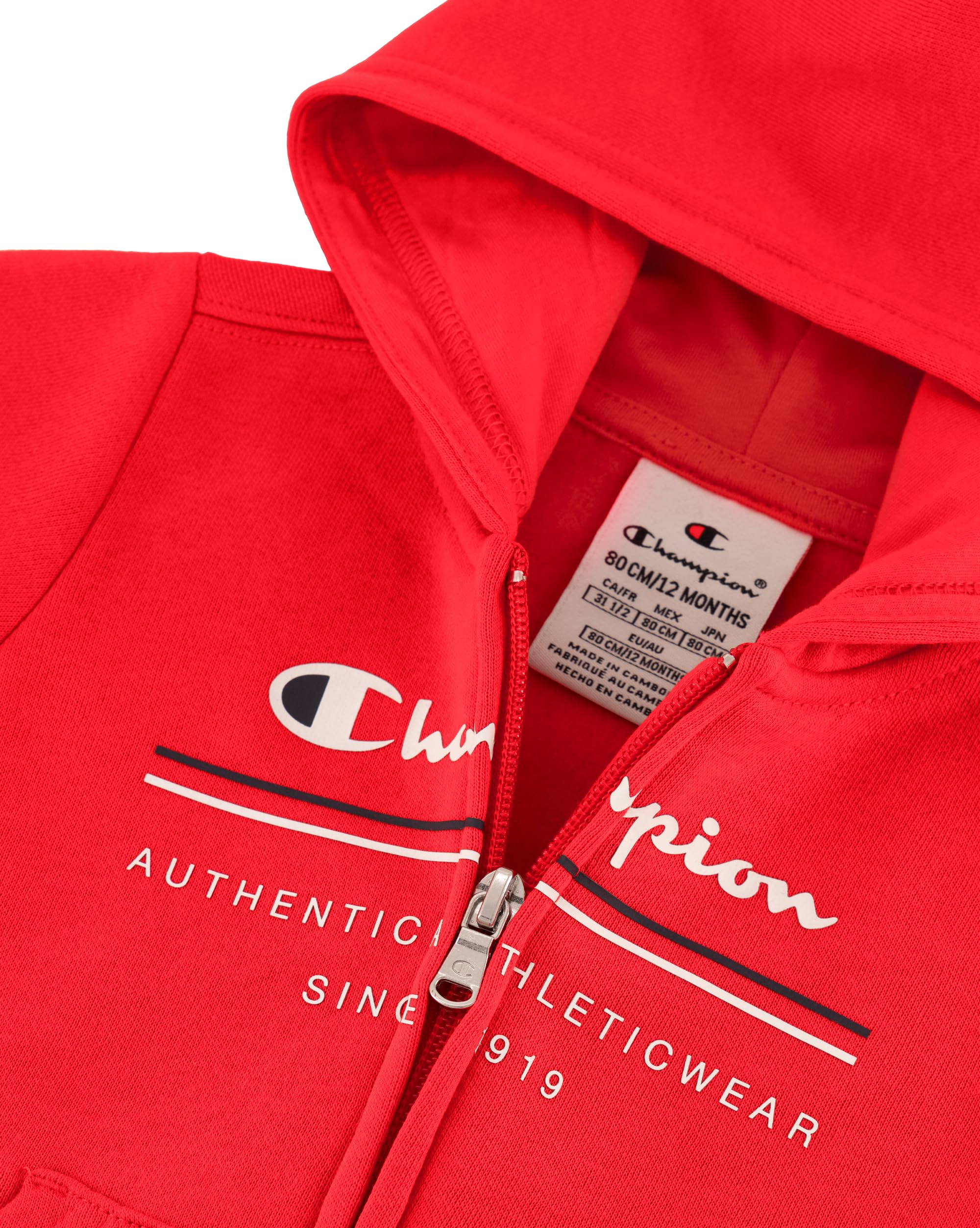 Champion Legacy Graphic Shop Td (306846) - Ultra-light Soft Compact Powerblend Fleece Hooded traje Bebé-Niños (Pack de 1)