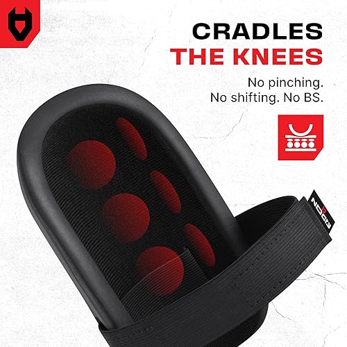 Miniatura 6 de NoCry Rodilleras ligeras de casa y jardín con cojín de goma EVA impermeable, recubrimiento interno suave y facilidad de ajuste con tiras de velcro