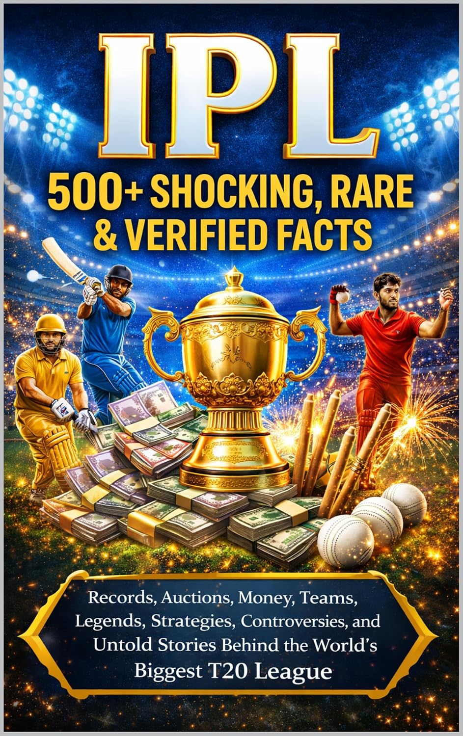 IPL: 500+ Shocking, Rare & Verified Facts: Records, Auctions, Money, Teams, Legends, Strategies, Controversies, and Untold Stories Behind the World’s Biggest T20 League