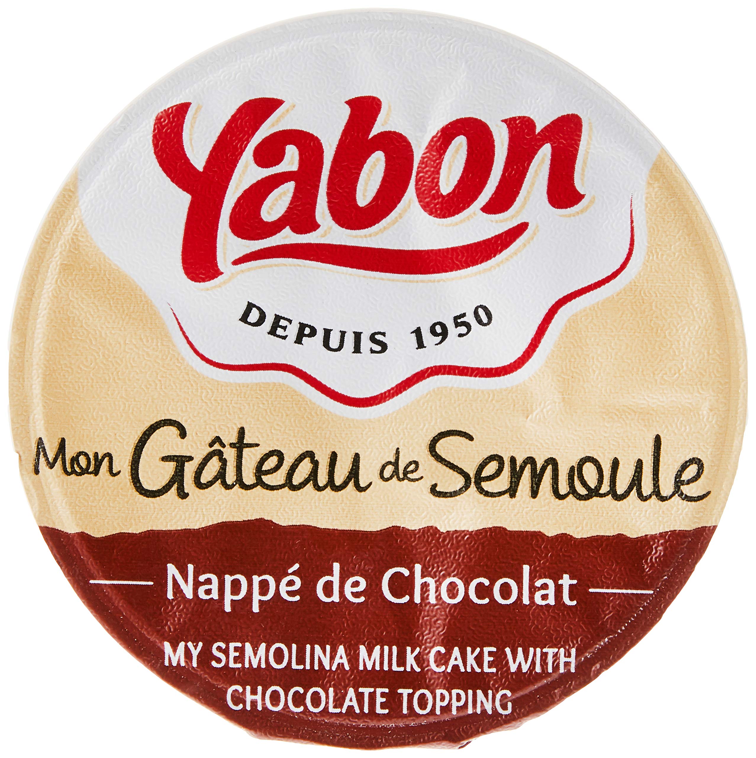 YABON - Gâteau de semoule nappage chocolat Yabon - 4 x 125 g
