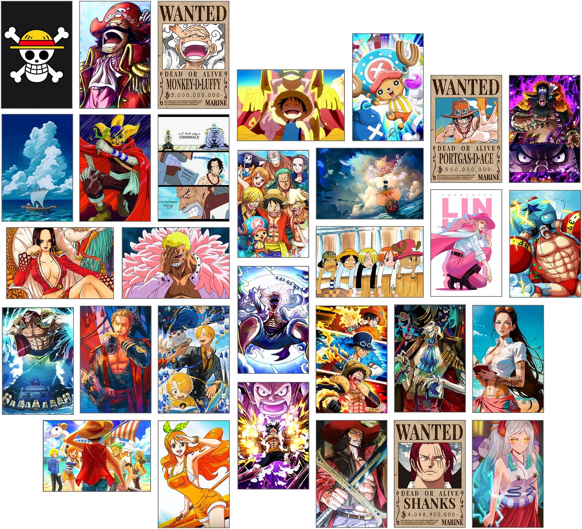 Thepaper9store anime wall collage kit (One pis)