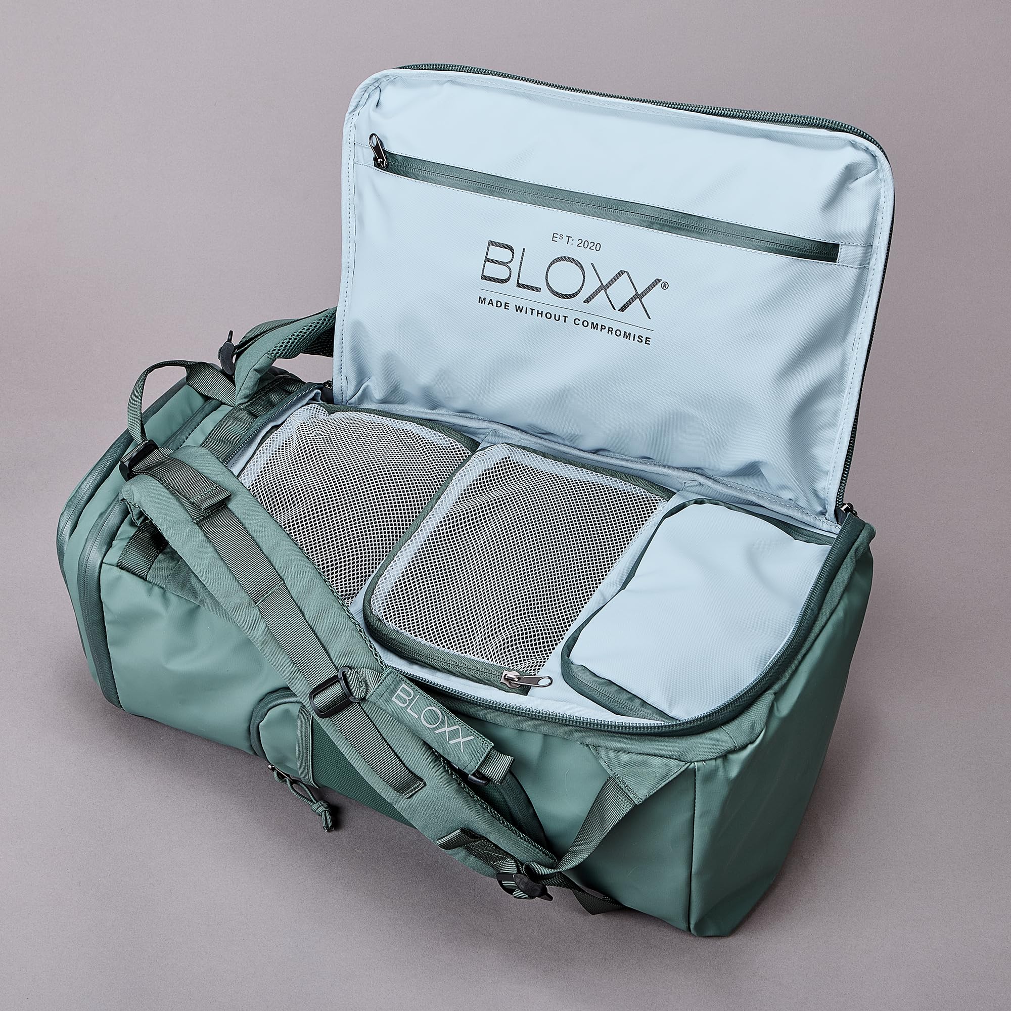 BLOXX Rucksack Reise Fitness Athlete Gym Outdoor Triathlon Wasserdicht Passt Unisex Tagestasche Mehrere Staufächer Leichte Arbeit Business Tasche Camping Radfahren Stilvoller taktischer Rucksack