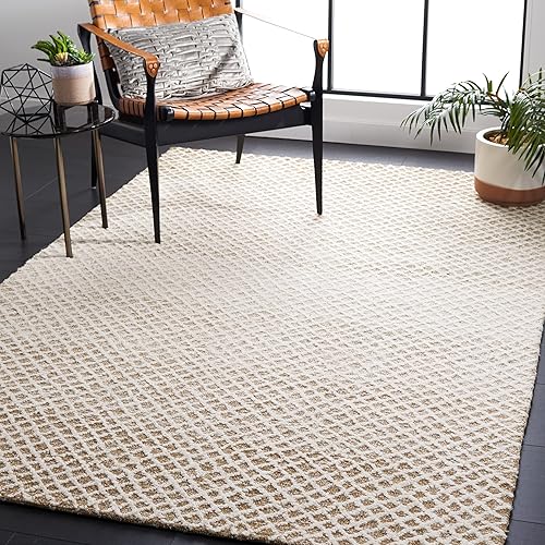Micro-Loop Collection Area Rug - 6' x 9', Beige &