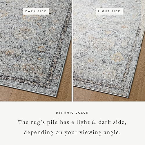 Miniatura 5 de Loloi Colección Monroe MON-04 - Alfombra de área, 9'-3" x 13', cielodorado