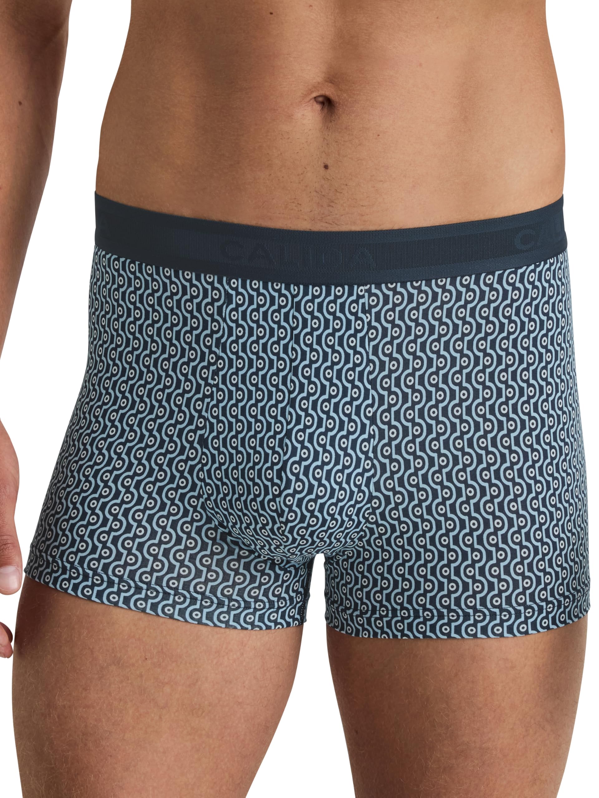 CALIDA Grafic Cotton Boxershorts Herren, aus 100% Supima-Baumwolle, mit Elastikbund