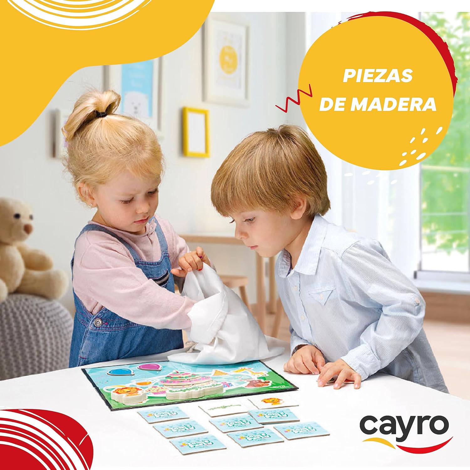 Cayro Tom's Party Board Game - Collaboration - Colourful and Fun - for The Whole Family - Encourages Collaboration - 2 to 6 Players - Original