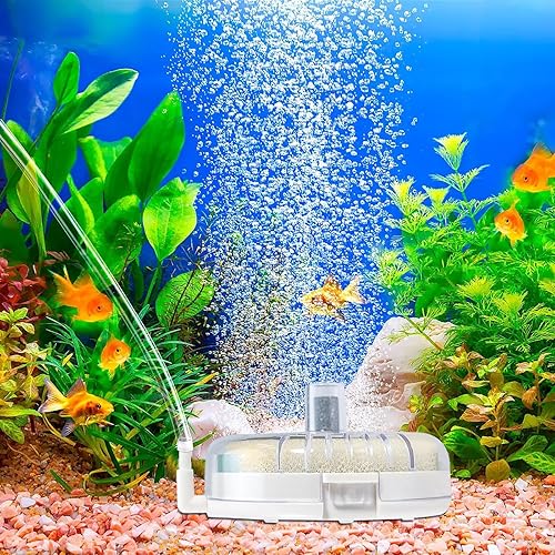 Miniatura 5 de WishLotus Filtro de esponja para acuario, filtro de tanque de peces duradero ultra silencioso, purificador interno circular, filtro de esponja para