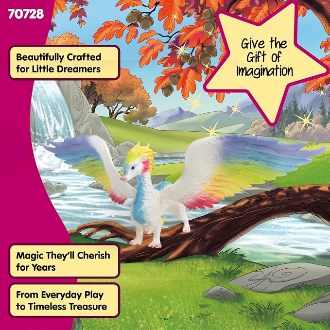 Schleich Bayala Dragón Arcoíris con Alas Móviles miniatura 4