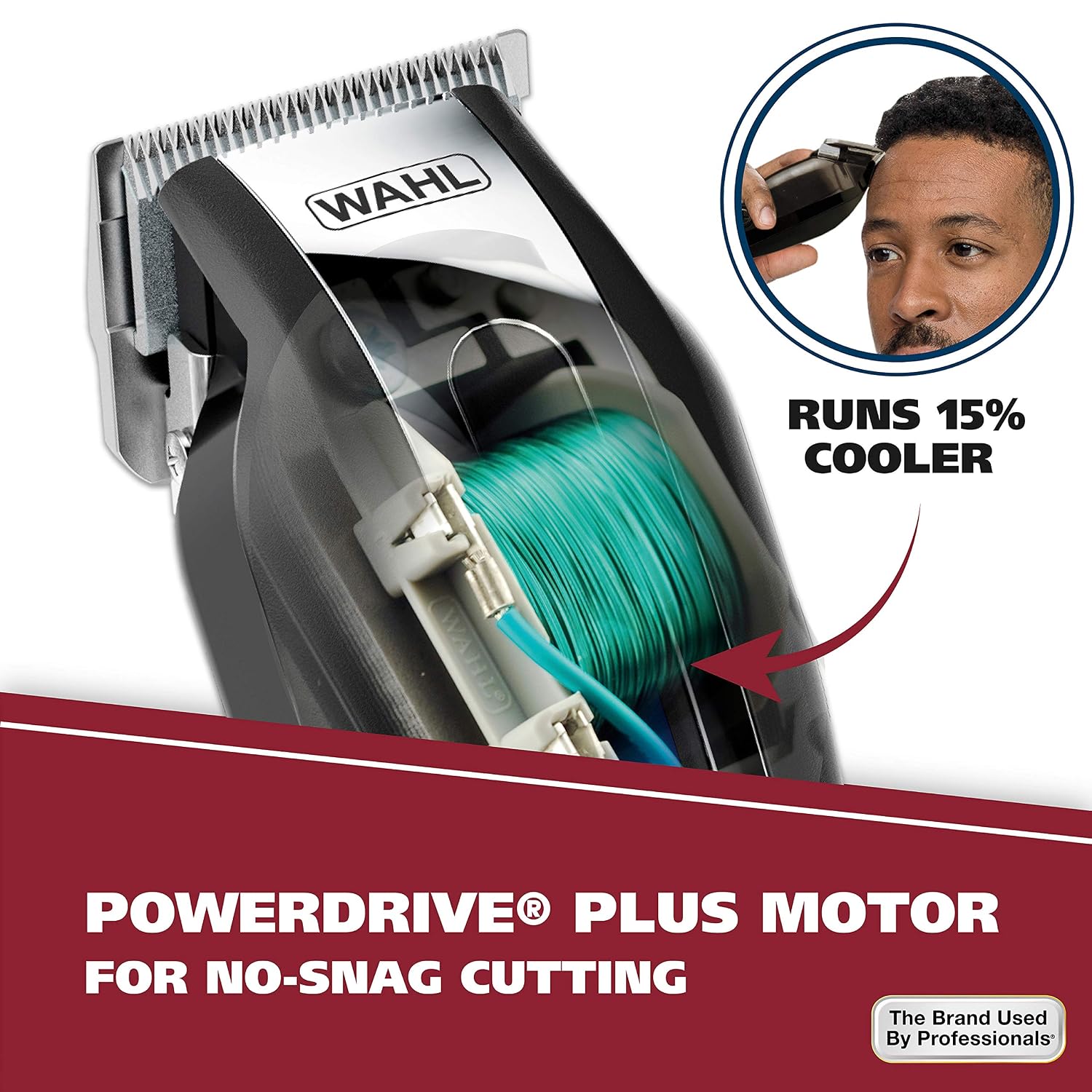 WAHL Clipper Close Cut Pro Haircutting Kit With Zero Overlap Blades, 3 Piece Kit