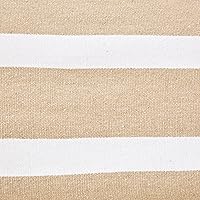 Vista 6 de Yaxa Basics Hamaca doble con soporte de acero de 9 pies que ahorra espacio y funda de transporte, 2 personas, capacidad de 450 libras, rayas beige