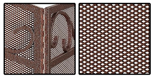Miniatura 2 de Fire Beauty Pantalla de chimenea 3 paneles con asas de hierro forjado 51 pulgadas de largo x 31 pulgadas de alto, cubierta protectora de chispas