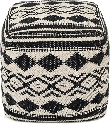 Miniatura 83 de REDEARTH · Puf otomano sin rellenos, con textura, cubo de almacenamiento, puf, reposapiés para sala de estar, dormitorio, guardería, habitación de