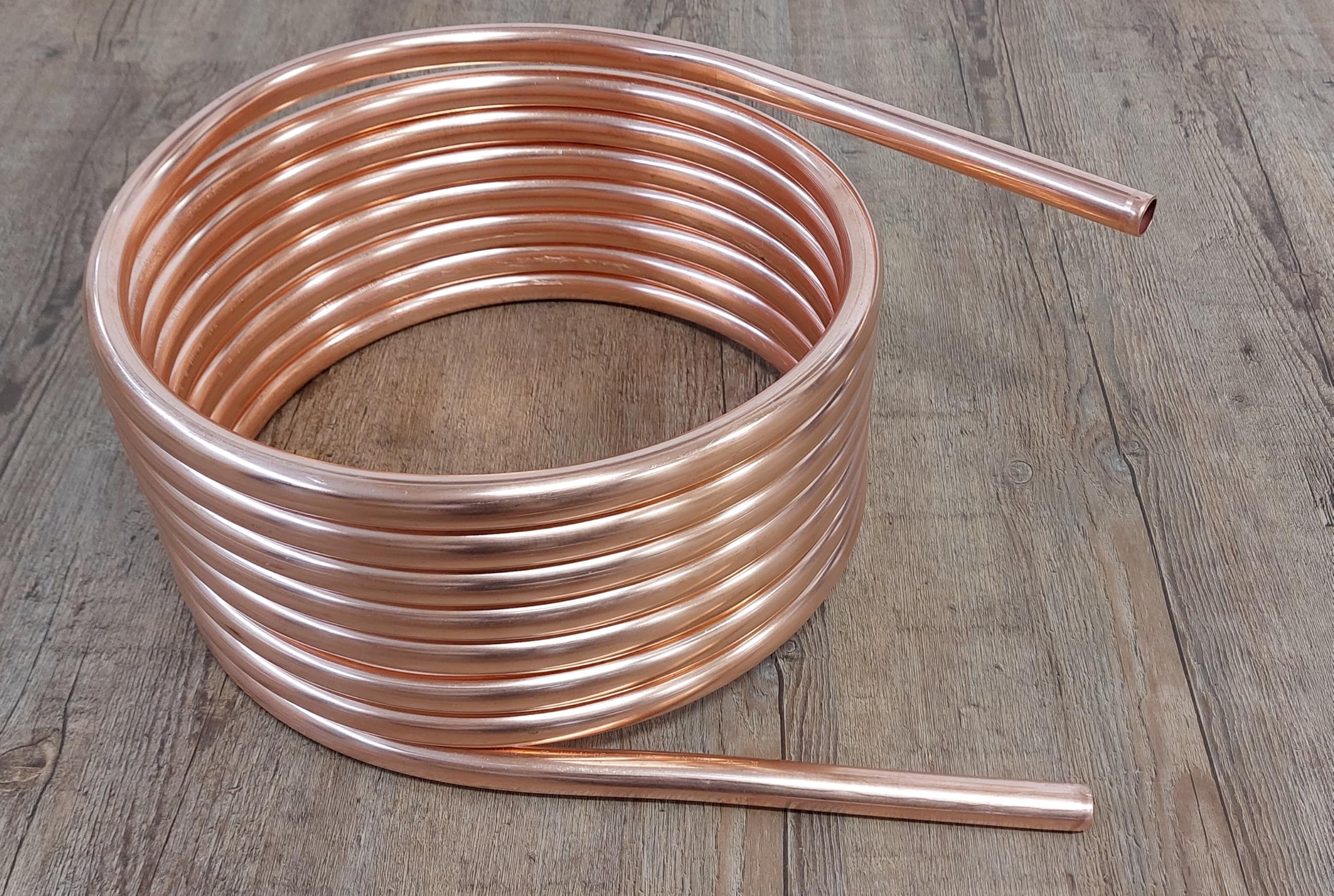 Kupfer Poolheizung Spirale 7,5m x 15x1mm Außendurchm. ca.31cm Whirlpool / Poolheizung