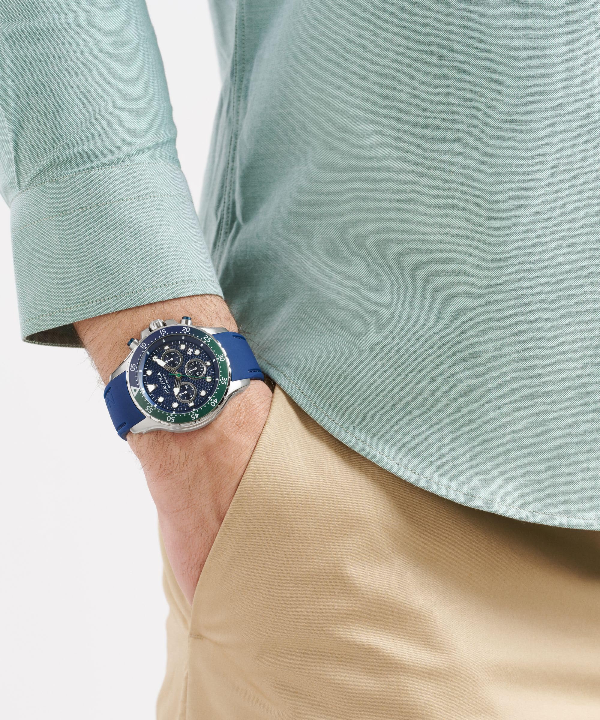 Nautica Reloj cronógrafo NST de 44 mm para Hombre