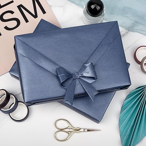 Miniatura 31 de MIMUTI Papel de regalo de estraza negro – Papel de regalo de color sólido perfecto para hacer bricolaje, bodas, cumpleaños, Navidad, proyectos