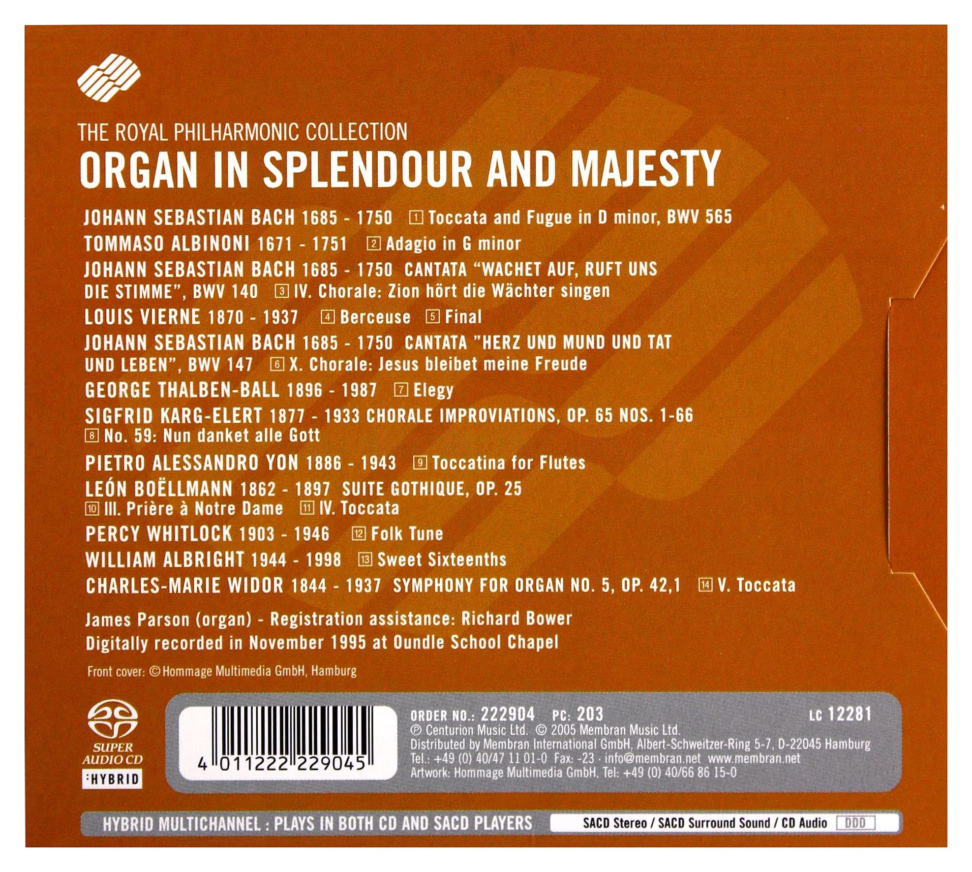 Organ In Splendour And Majestyn (Sa