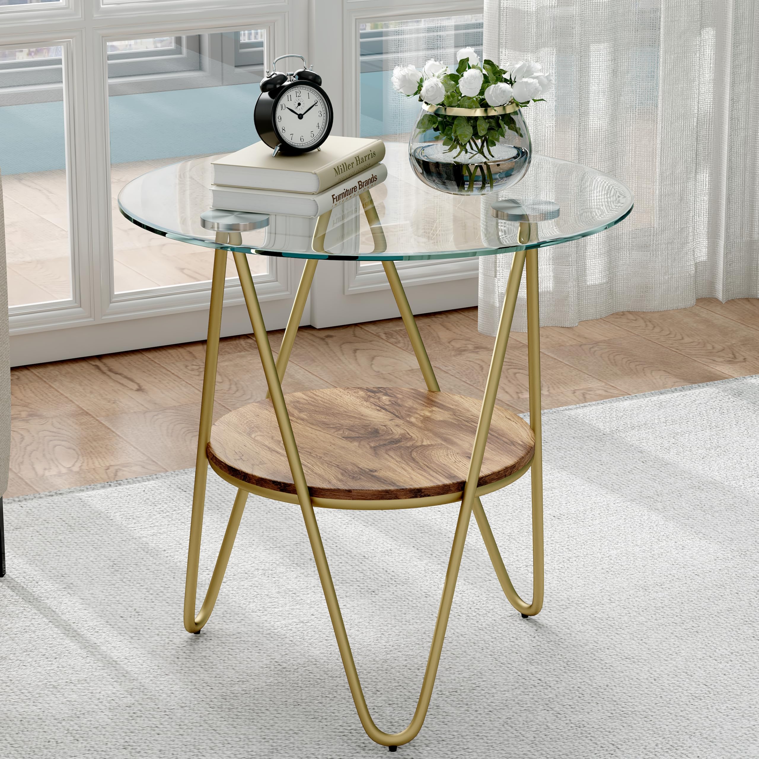 イチジクの良苗。Ben’s Golden side Amazon.com: SAYGOER Glass Side Table Small Gold End Table