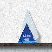 Vista 2 de Baudville Trofeo grabado personalizado - Alabanza brillante - Premio de cristal - Padre