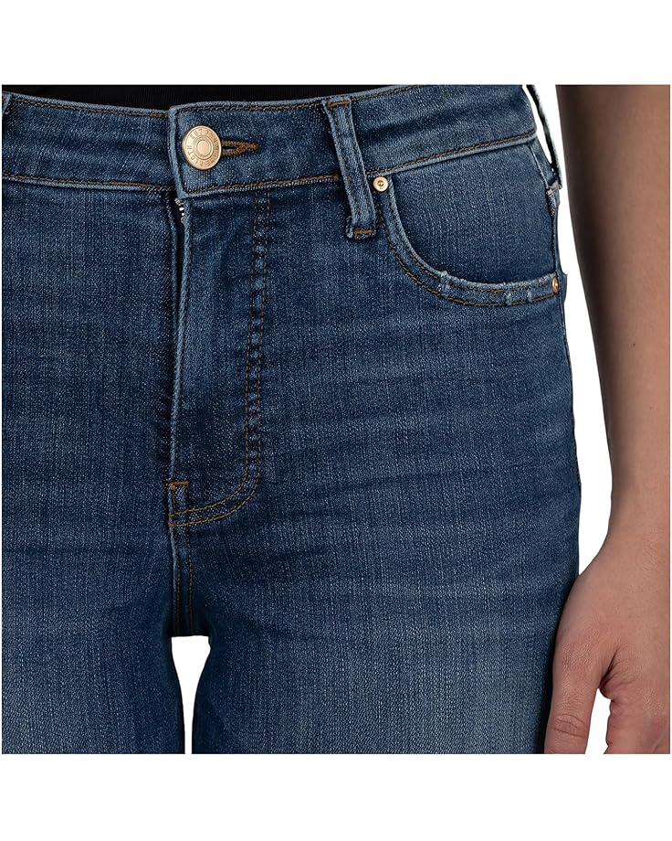 KUT from the Kloth Petite Kelsey High Rise Fab Ab Ankle Flare With Wide Hem - #4 of 4