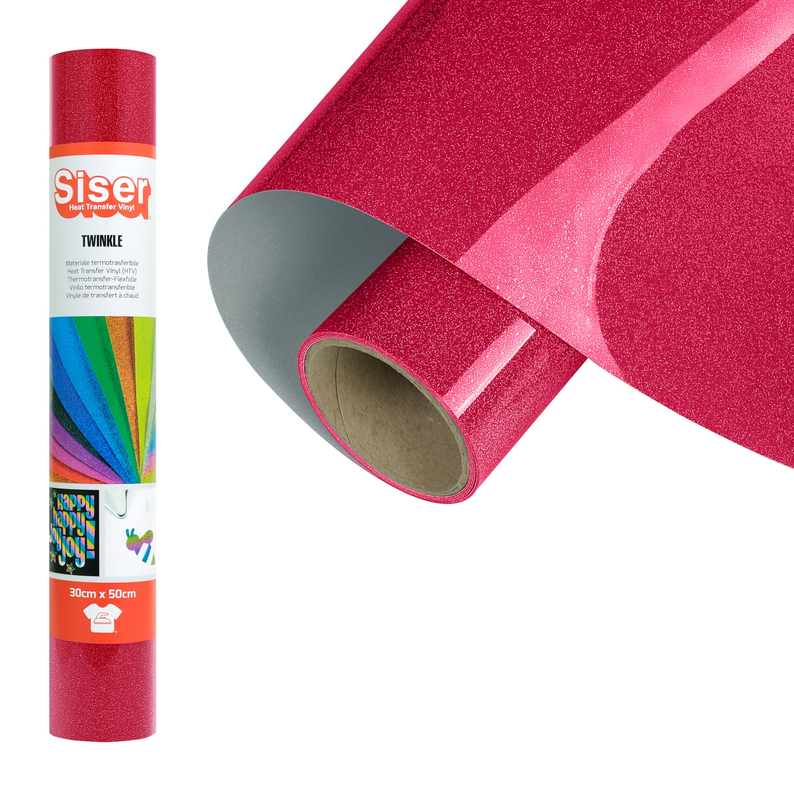 Rood red twinkel reflecterende flex textielfolie voor hobbyplotter