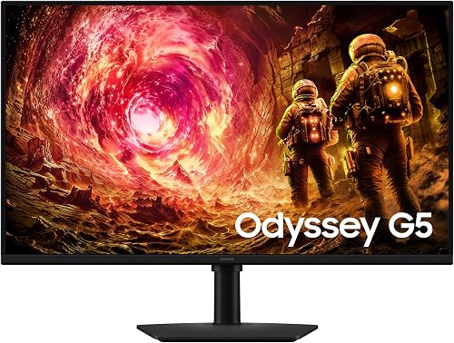 Samsung Odyssey G5 G50F 32'' QHD, IPS, 180 Hz, 1 ms Oyuncu Monitörü, LS32FG502EUXUF