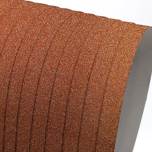 Miniatura 19 de YZH Crafts - Papel de cartulina con purpurina, sin desprendimiento, papel para manualidades y proyectos de bricolaje, papel brillante para hacer