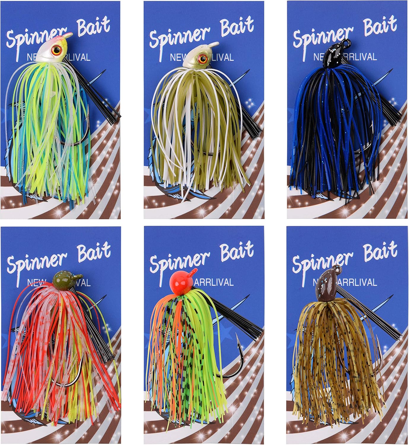 Weedless Swim Jigs for Bass Fishing with Silicone Jig Skirts Bait Guard Kit for Pike Walleye