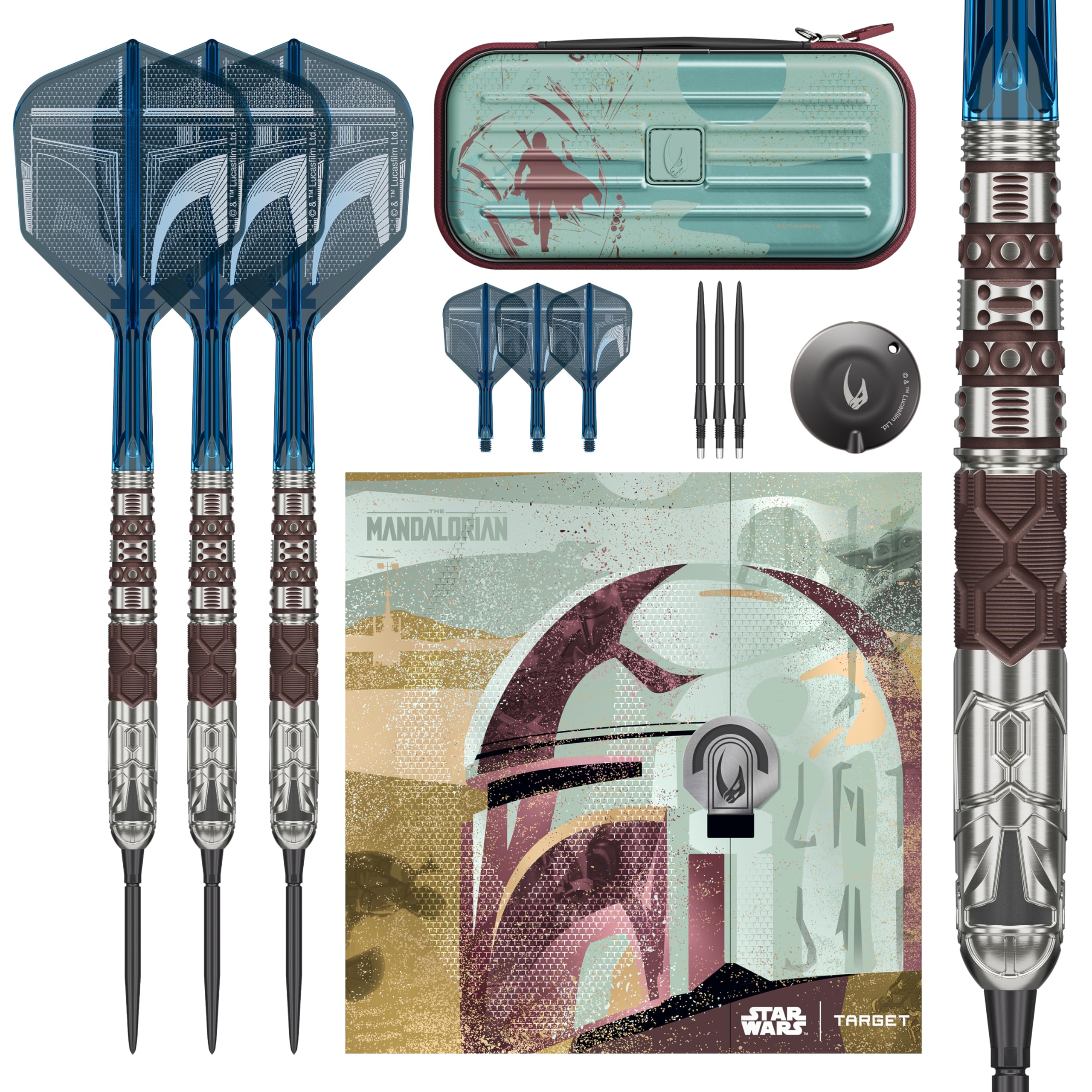 Amazon.com : Target Darts Star Wars Mandalorian 95% Tungsten Steel