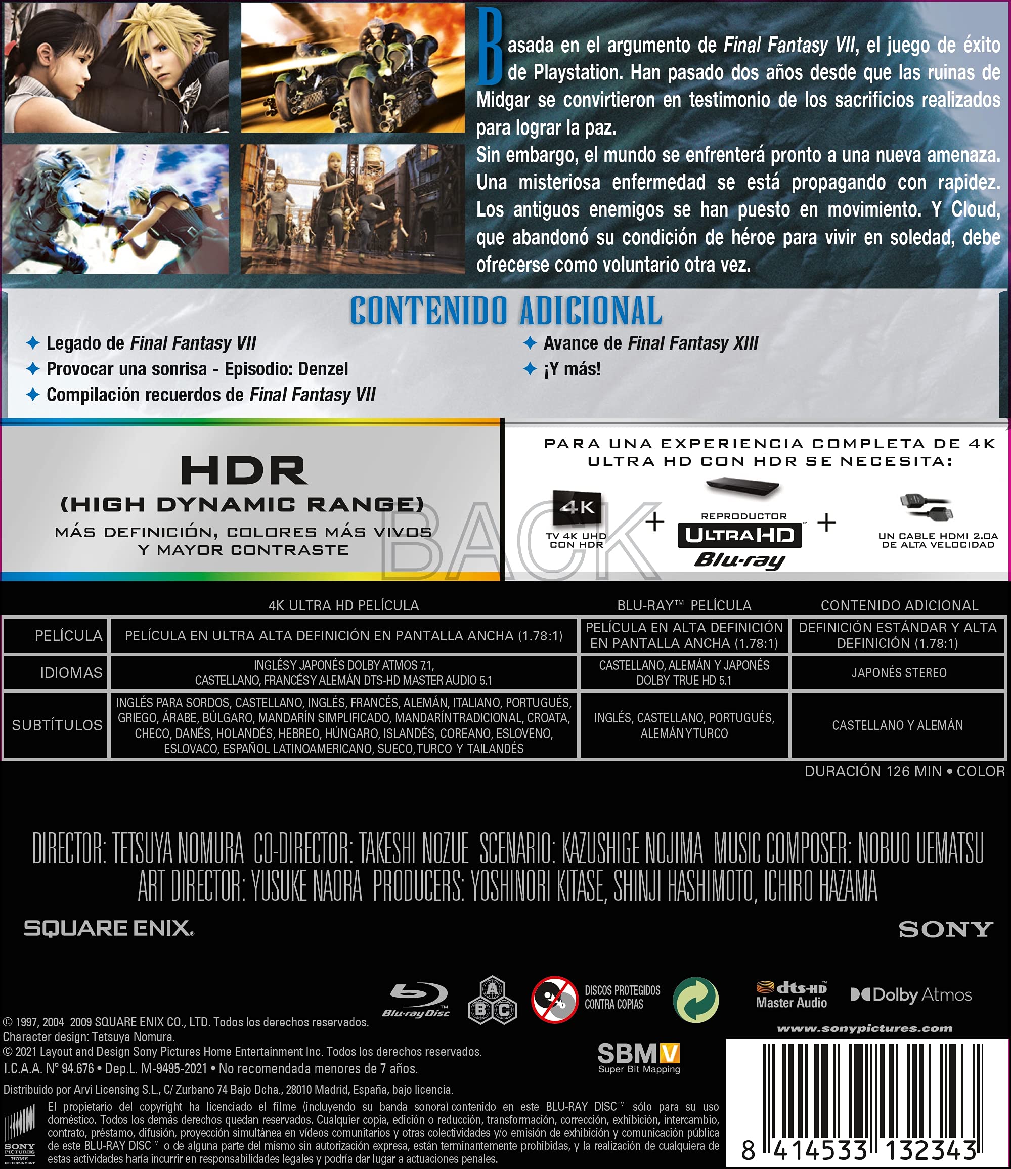 Final Fantasy VII: Advent Children (4K Ultra-HD + Blu-ray) [Blu-ray]