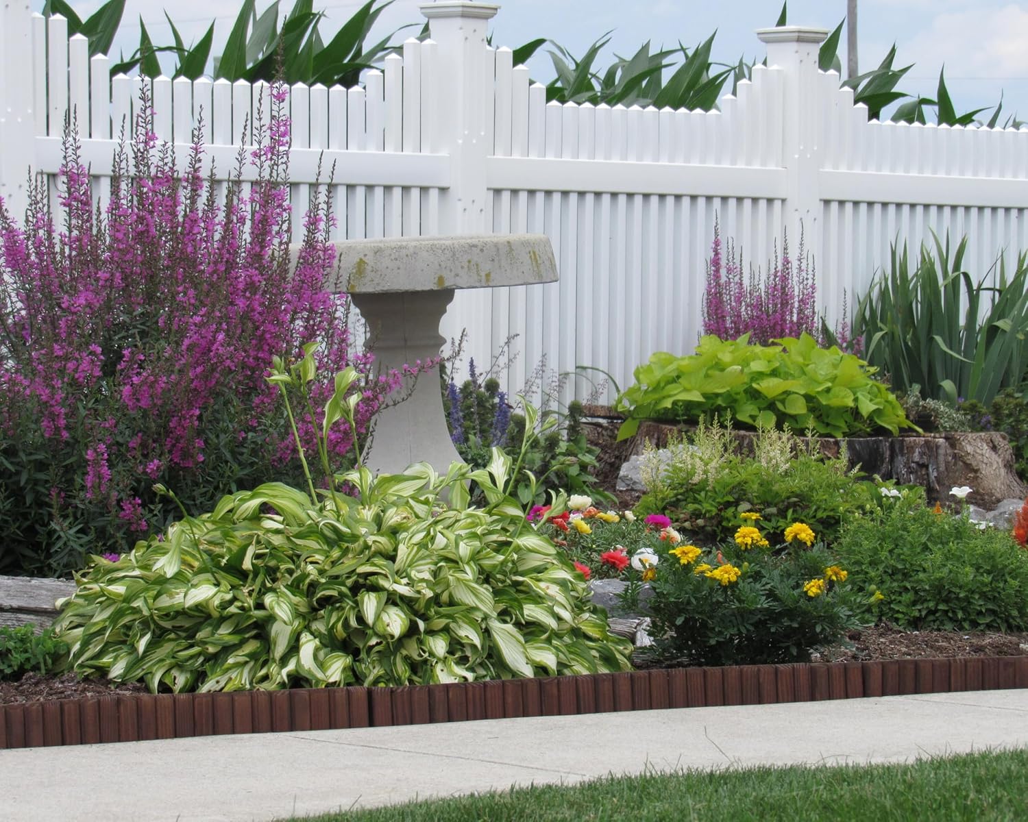 Flexible Brown Natural Lawn & Landscape Border Edging (10 Feet)