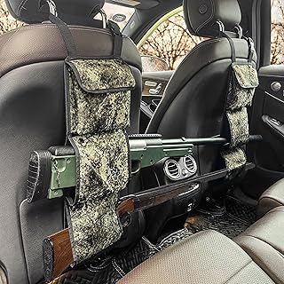 MYDAYS Seat Back Gun Rack, Gun Sling Bag, Camo Front Seat Gun Organizer Holder for Hunting Rifles/Shotguns - MYDAYS
