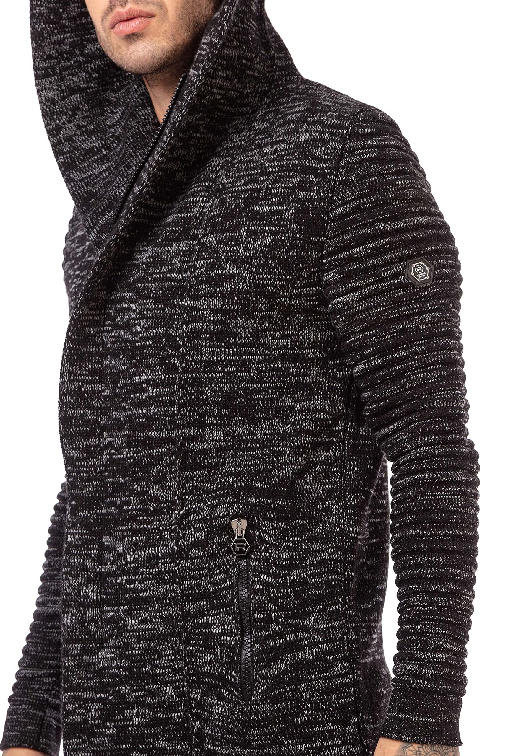 Redbridge Cardigan Herren Mantel Lange Strick-Jacke