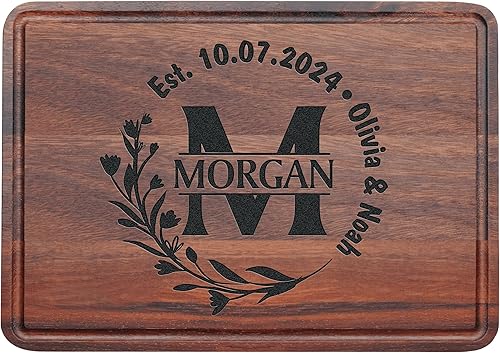 Personalized Cutting Board, Couples Gift for Wedding, Anniversary, Housewarming, Engagement, Christmas, Birthday, USA Handmade Cutting Boards, Great