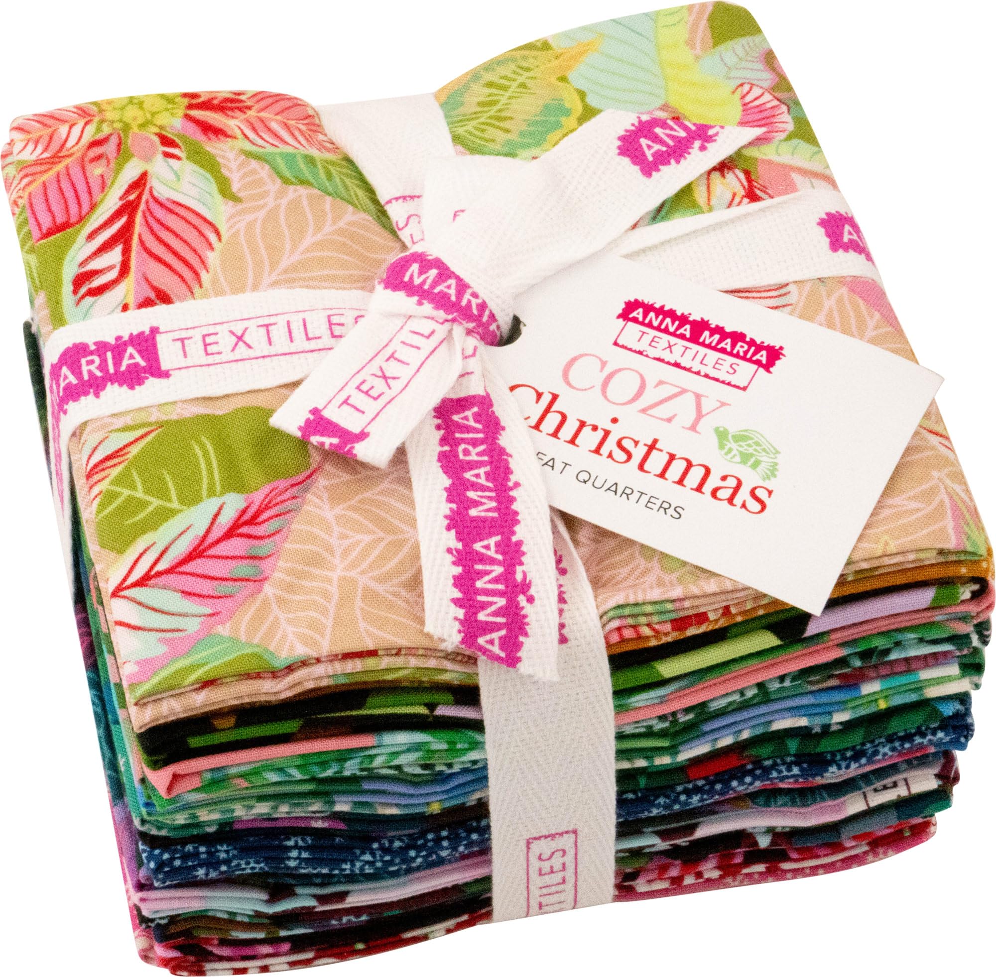 Northcott Assorted Anna Maria Textiles Cozy Christmas 18 Fat Quarters
