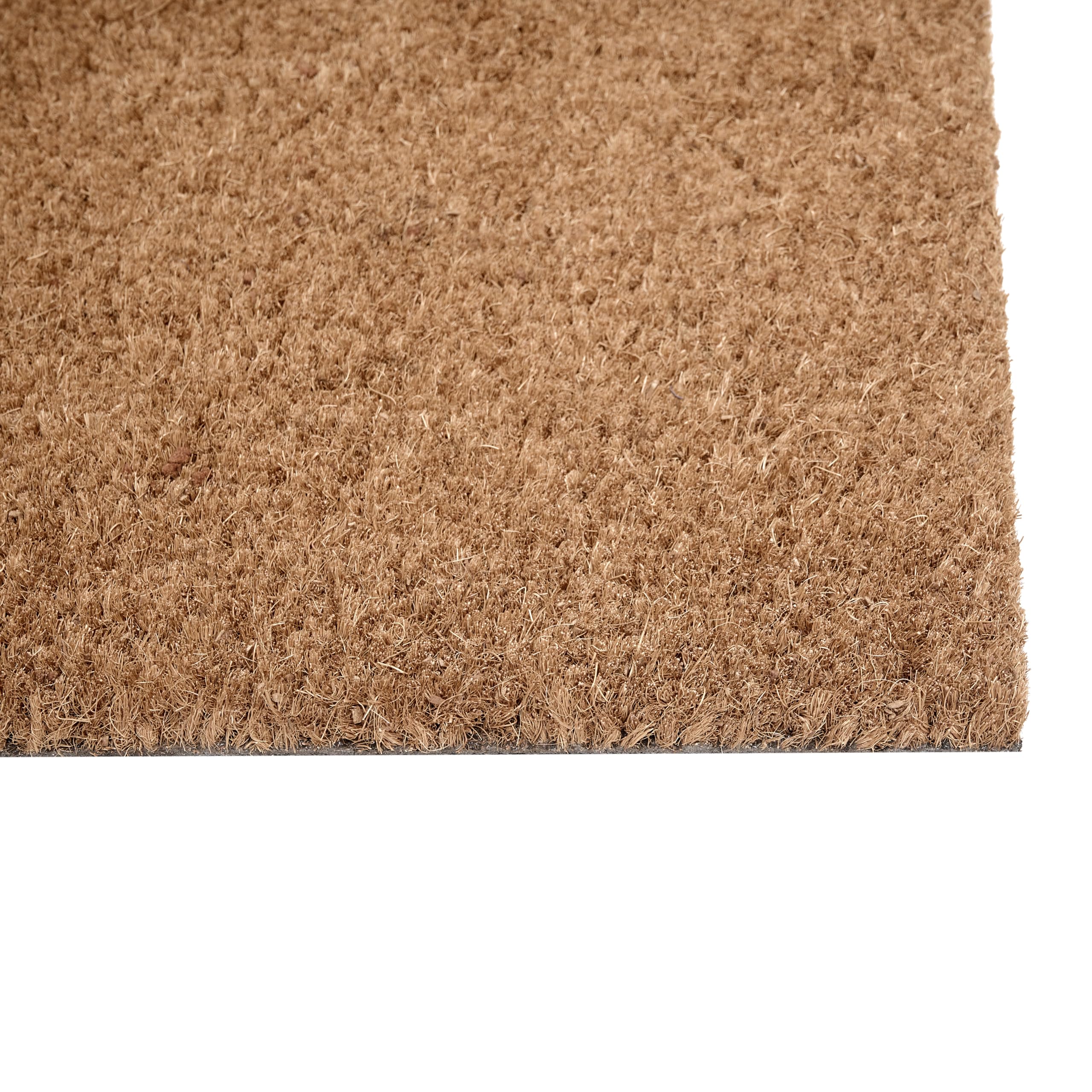 Beliani Paillasson en Fibre de Coco 50 x 80 cm Antidérapant Dessous en PVC Motif Rayé Naturel Togiak