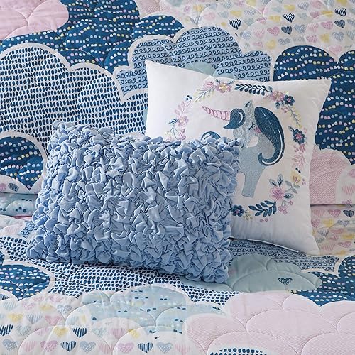 Miniatura 5 de Urban Habitat Kids Juego de edredón reversible de algodón, divertido y vibrante, estampado divertido, para todas las estaciones, colcha para niños,