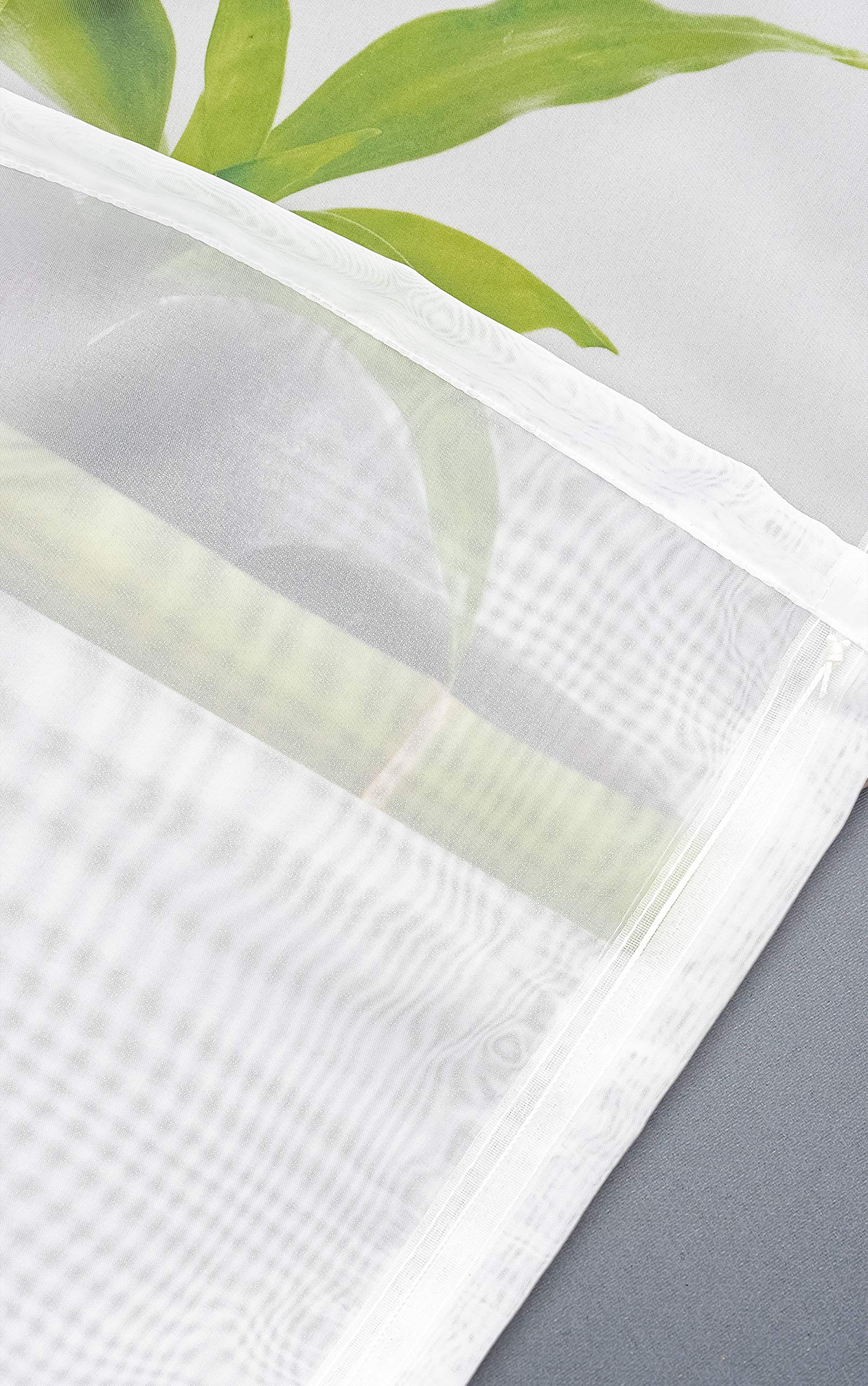 LYSEL Raffrollo Tavira 120x140 Cm Beigebraun - Transparente Raffgardine Mit Streifenmuster