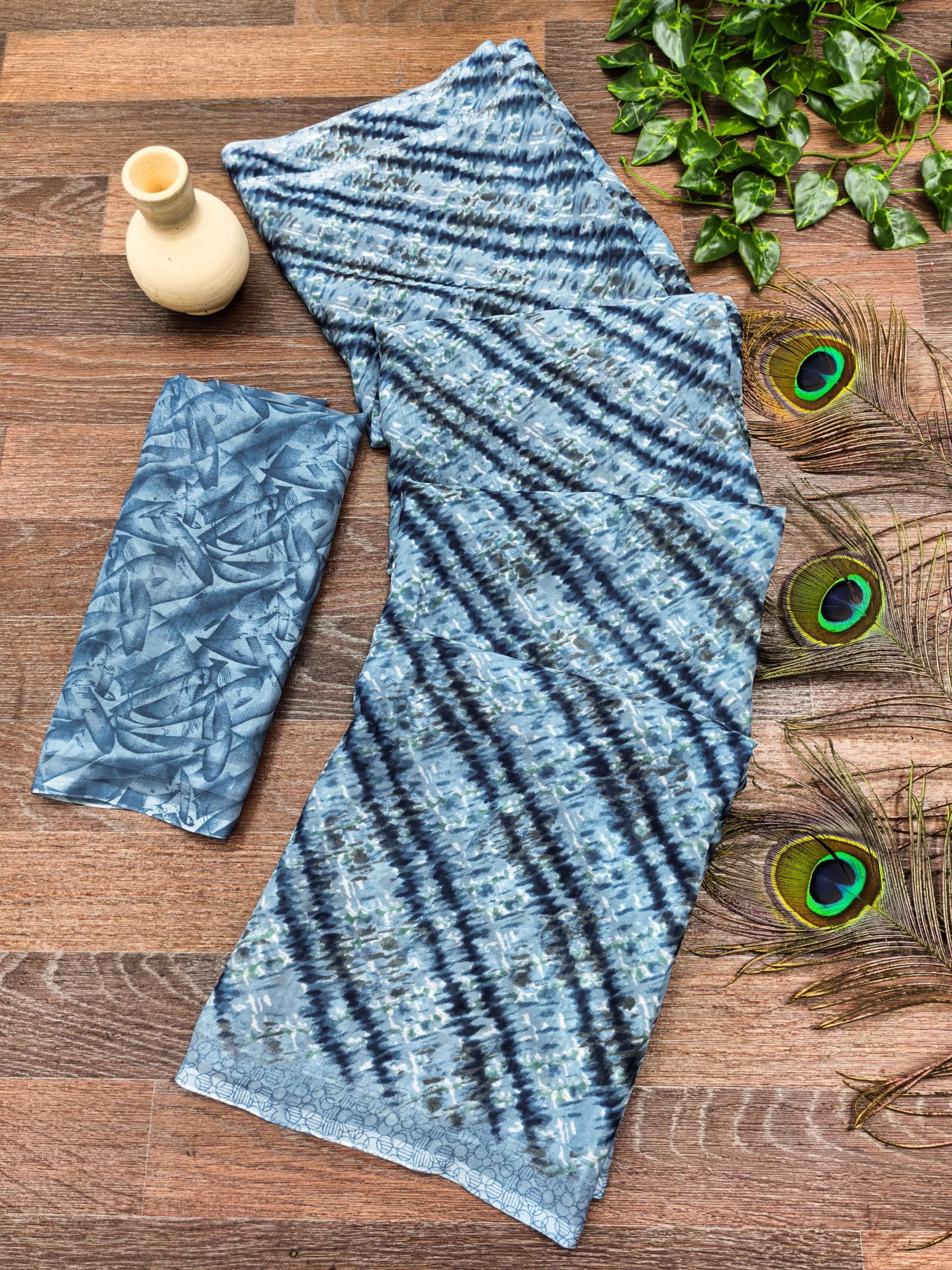Women Soft Saree With Blouse Piece_freesize (1347_L_Grey_Dum_Baz)-image-43